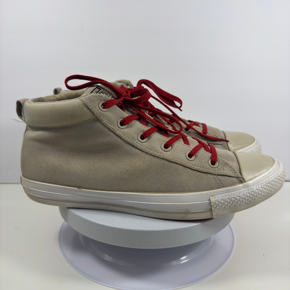 Converse Men High Top Sneakers Canvas Classic Lace Up Casual Beige 13 - Picture 7 of 15